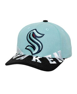 �~�b�`�F��&�l�X �����Y �A�N�Z�T���[ �X�q Mitchell & Ness Men's Light Blue/Black Seattle Kraken Underarch Two-Tone Pro Crown Snapback Hat Light Blue Black �u���b�N