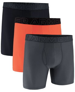 A_[A[}[ Y A_[EFA {NT[pc bV Under Armour Men's Performance Tech Mesh Solid 6 Boxer Briefs - 3-pack Fire