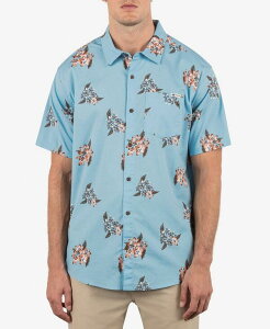�n�[���[ �����Y �g�b�v�X �V���c Hurley Men's Oao Lido Stretch Short Sleeve Shirt Blue dream �u���[