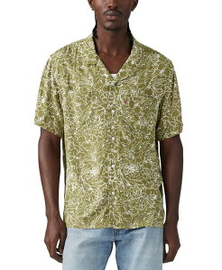 ���[�o�C�X �����Y �g�b�v�X �V���c Levi's Men's Relaxed-Fit Camp Collar Shirt Floral Olive Branch �I���[�u