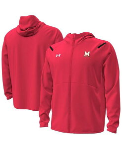 A_[A[}[ Y AE^[ WPbgEu] t[X p[J[ WPbg Under Armour Men's Red Maryland Terrapins Unstoppable Performance Fleece Hoodie Half-Zip Jacket Red bh