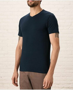 �p�N�g �����Y �g�b�v�X T�V���c V�l�b�N �R�b�g�� �W���[�W�[ Pact Men's Organic Cotton Luxe Stretch Jersey Slim V-Neck Tee Midnight blue �u���[