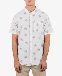 �n�[���[ �����Y �g�b�v�X �V���c �v�����g Hurley Men's Oao Stretch Print Short Sleeve Shirt Bone
