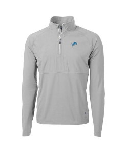 �J�b�^�[�A���h�o�b�N �����Y �A�E�^�[ �W���P�b�g�E�u���]�� �j�b�g �W���P�b�g Cutter & Buck Men's Gray Detroit Lions Adapt Knit Hybrid Quarter-Zip Raglan Jacket Gray �O���[