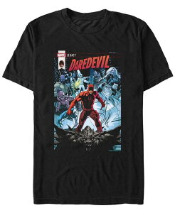 yz tBtXT Y TVc gbvX Men's Daredevil Comic Short Sleeve T-Shirt Black