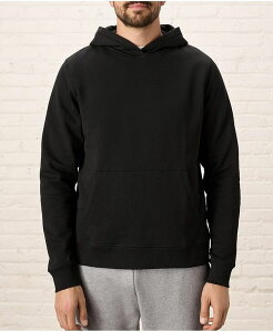 �p�N�g �����Y �A�E�^�[ �p�[�J�[�E�X�E�F�b�g �R�b�g�� �t���[�X �p�[�J�[ Pact Men's Organic Cotton Cloud Brushed Fleece Pullover Hoodie Black �u���b�N