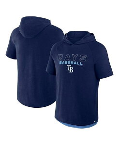 �t�@�i�e�B�N�X �����Y �A�E�^�[ �p�[�J�[�E�X�E�F�b�g �p�[�J�[ Fanatics Men's Navy Tampa Bay Rays Clubhouse Optimal Play Raglan Short Sleeve Pullover Hoodie Navy �l�C�r�[