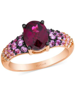 yz  @ fB[X O ANZT[ Raspberry RhodoliteR (2-1/4 ct. t.w.) Pink Sapphire Ombre (3/4 ct. t.w.) & White Sapphire (1/10 ct. t.w.) Ring in 14k Rose Gold Rose Gold
