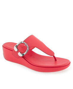 �G�A���\�[���Y ���f�B�[�X �V���[�Y �T���_�� Aerosoles Women's Izola Round Toe Wedge Sandals Coral Faux Leather �R�[����