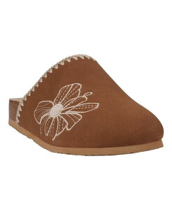 W[V[V[Y fB[X V[Y T_ hJ GC Shoes Women's Jamie Embroidered Slide Footbed Clogs Cognac