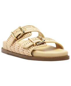 �V���b�c ���f�B�[�X �V���[�Y �T���_�� Schutz Women's Naomi Round Toe Flat Sandals Beige �x�[�W��