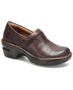 yz r[I[V[ fB[X pvX V[Y Women's Peggy Clog Slip-On Flats Dark Brown french roast