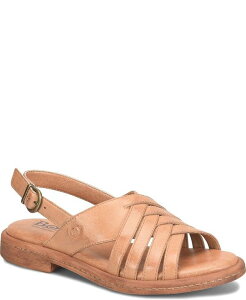 �{�[�� ���f�B�[�X �V���[�Y �T���_�� Born Women's Remy Round Toe Flat Sandals Light Brown Butterfly �u���E��