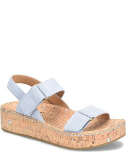 �{�[�� ���f�B�[�X �V���[�Y �T���_�� Born Women's Sloan Round Toe Wedge Sandals Gray Nuvola �O���[