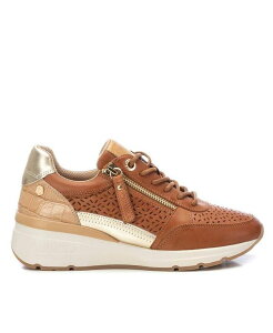 LV^C fB[X V[Y Xj[J[ U[ Carmela Collection Women's Leather Casual Sneakers By Xti Camel L