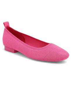 �~�A ���f�B�[�X �V���[�Y �p���v�X �j�b�g MIA Women's Rasia Ballet Knit Round Toe Flats Hot Pink �s���N