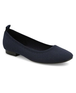 �~�A ���f�B�[�X �V���[�Y �p���v�X �j�b�g MIA Women's Rasia Ballet Knit Round Toe Flats Navy �l�C�r�[