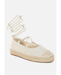 �����h�����O ���f�B�[�X �V���[�Y �T���_�� London Rag Oplin Canvas Woven Espadrilles Gold �S�[���h