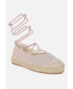 �����h�����O ���f�B�[�X �V���[�Y �T���_�� London Rag Oplin Canvas Woven Espadrilles Pink �s���N