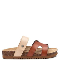yz LV^C fB[X T_ V[Y Women's Comfort Slip On Sandals By XTI Camel