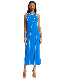 【送料無料】 ドナモーガン レディース ワンピース トップス Women's Piped-Seam Sleeveless Bodycon Dress Princess Blue