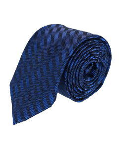 gt@K[ Y ANZT[ lN^C VN TRAFALGAR Men's Nathanial Regal Patterned Diagonal Line Silk Business Necktie Royal blue u[