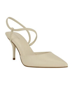 �J���o���N���C�� ���f�B�[�X �V���[�Y �p���v�X Calvin Klein Women's Cordera Pointy Toe Stiletto Pumps Ivory �A�C�{���[