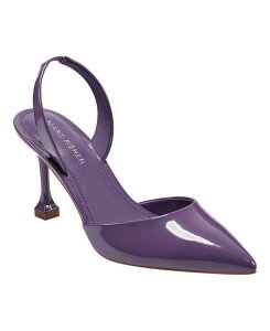 �}�[�N�t�B�b�V���[ ���f�B�[�X �V���[�Y �p���v�X Marc Fisher Women's Hadya Pointy Toe Stiletto Slingback Pumps Purple Patent �p�[�v��