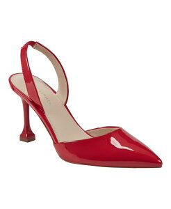 yz }[NtBbV[ fB[X pvX V[Y Women's Hadya Pointy Toe Stiletto Slingback Pumps Red Patent