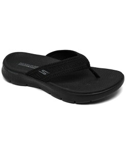XPb`[Y fB[X V[Y Xj[J[ T_ Skechers Women's GO Walk Flex Flip-Flop Thong Sandals from Finish Line Black ubN