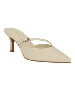 �J���o���N���C�� ���f�B�[�X �V���[�Y �p���v�X Calvin Klein Women's Jansy Buckle Strap Mid-Stiletto Pumps Light Natural