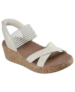 XPb`[Y fB[X V[Y Xj[J[ Skechers Women's Hands-Free Slip-ins Cali: Beverlee Lux Wedge Sandals from Finish Line Natural
