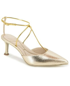 �P�l�X�R�[�� ���f�B�[�X �V���[�Y �p���v�X Kenneth Cole New York Women's Umi T-Strap Pumps Gold Snake �S�[���h