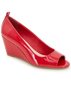 �P�l�X�R�[�� ���f�B�[�X �V���[�Y �p���v�X Kenneth Cole Reaction Women's Elinor Mid Wedge Pumps Rio Red Patent ���b�h