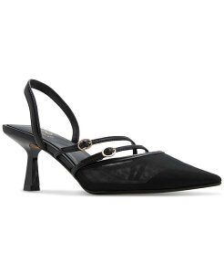 yz Ah fB[X pvX V[Y Women's Renesme Pointed-Toe Slingback Pumps Black Mesh