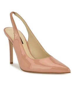 �i�C���E�F�X�g ���f�B�[�X �V���[�Y �p���v�X Nine West Women's Feather Slingback Stiletto Pumps Light Natural Patent