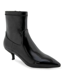 �G�A���\�[���Y ���f�B�[�X �V���[�Y �u�[�c�E���C���u�[�c �q�[�� Aerosoles Women's Lasko Kitten Heel Booties Black Patent Crinkled Faux Leather-Polyurethane �u���b�N