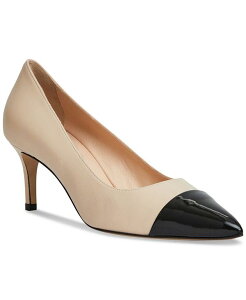 �u���[�m�}�O�� ���f�B�[�X �V���[�Y �p���v�X �L���b�v Bruno Magli Women's Tara Capped-Toe Pumps Cream Black Patent �N���[��