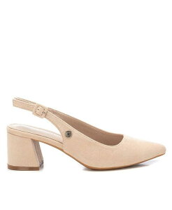 yz LV^C fB[X pvX V[Y Women's Slingback Pointy Toe Pumps Refresh By Xti Beige