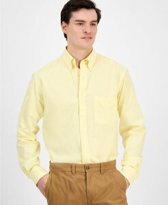 yz Nu[ Y Vc gbvX Men's Regular Fit Pinpoint Dress Shirt Created for Macy's Primrose Yellow