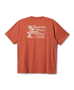 �N�C�b�N�V���o�[ �E�H�[�^�[ �}�� �����Y �g�b�v�X T�V���c Quiksilver Waterman Quiksilver Men's Island Man Screen T-Shirt Apricot �A�v���R�b�g