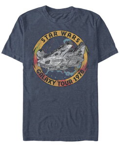 �t�B�t�X�T�� �����Y �g�b�v�X T�V���c ���B���e�[�W �V���c Fifth Sun Men's Star Wars The Rise of Skywalker Vintage-Like Galaxy Tour Short Sleeve T-shirt Navy �l�C�r�[