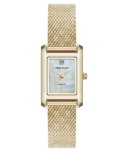 ANC fB[X ANZT[ rv bV TVc Anne Klein Women's Quartz Gold-Tone Stainless Steel Mesh Watch 20mm Gold-Tone S[h