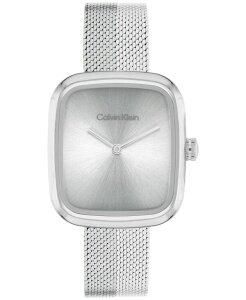 �J���o���N���C�� ���f�B�[�X �A�N�Z�T���[ �r���v ���b�V�� T�V���c Calvin Klein Women's Adore Silver Tone Stainless Steel Mesh Bracelet Watch 30mm Silver �V���o�[