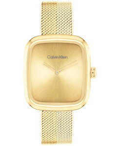 �J���o���N���C�� ���f�B�[�X �A�N�Z�T���[ �r���v ���b�V�� T�V���c Calvin Klein Women's Adore Gold Tone Stainless Steel Mesh Bracelet Watch 30mm Gold �S�[���h