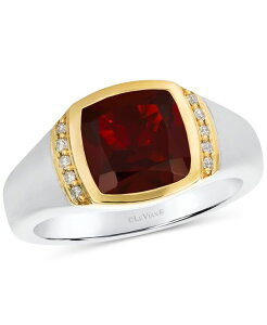 �� ���@�� �����Y �A�N�Z�T���[ �����O Le Vian Men's Pomegranate Garnet (5-1/4 ct. t.w.) & Nude Diamond (1/5 ct. t.w.) Ring in Sterling Silver & 14k Silver And Gold �S�[���h