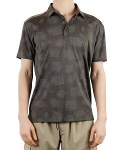 �r���e�[�W 1946 �����Y �g�b�v�X �|���V���c �v�����g �V���c Vintage 1946 Men's Short Sleeve Two-Tone Leaf Print Polo Shirt Dark Moss