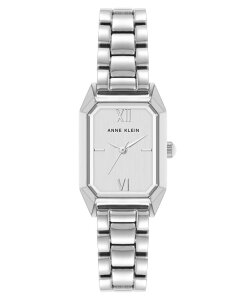ANC fB[X ANZT[ rv Anne Klein Women's Quartz Petite Octagonal Silver-Tone Metal Alloy Bracelet Watch 21mm