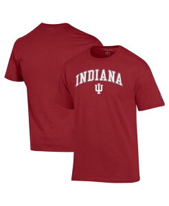 `sI Y gbvX TVc S Champion Men'sCrimson Indiana Hoosiers Arch Over Logo T-Shirt Crimson N]