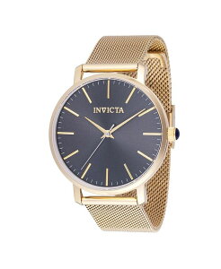 CrN^ fB[X ANZT[ rv Invicta Women's 48845 Angel Quartz 3 Hand Charcoal Dial Watch Gold S[h